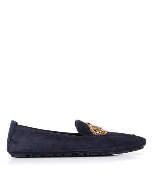 Dolce & Gabbana crown patch loafers