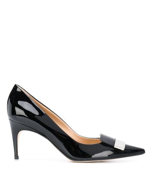 Sergio Rossi pointed bow pumps