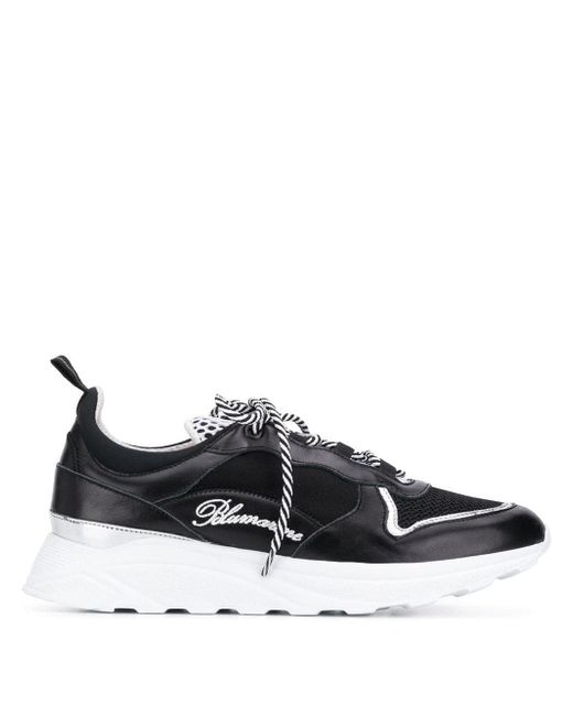 Blumarine lace-up logo sneakers