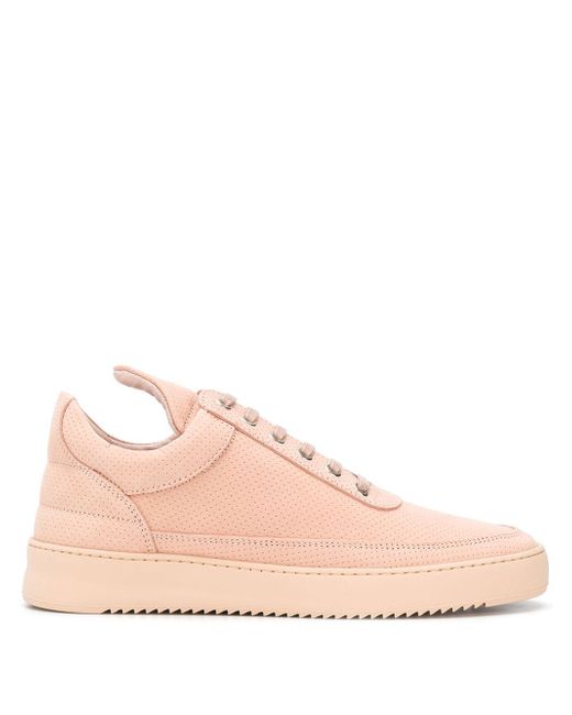 Filling Pieces perforated platform sole sneakers