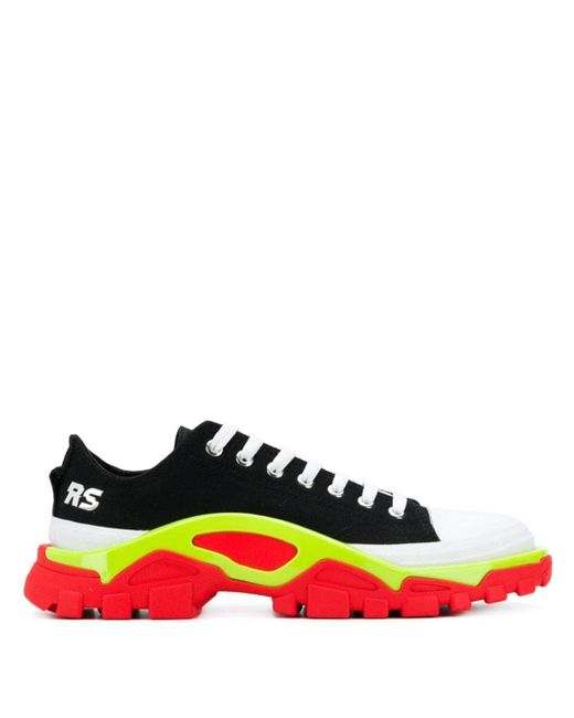 Adidas By Raf Simons Detroit Runner contrast sole low-top cotton