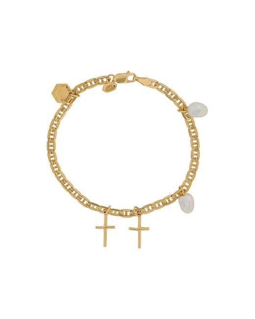Maria Black Cross Charm bracelet