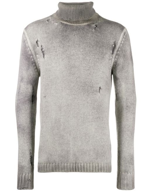 Avant Toi sweatshirt with distressed details