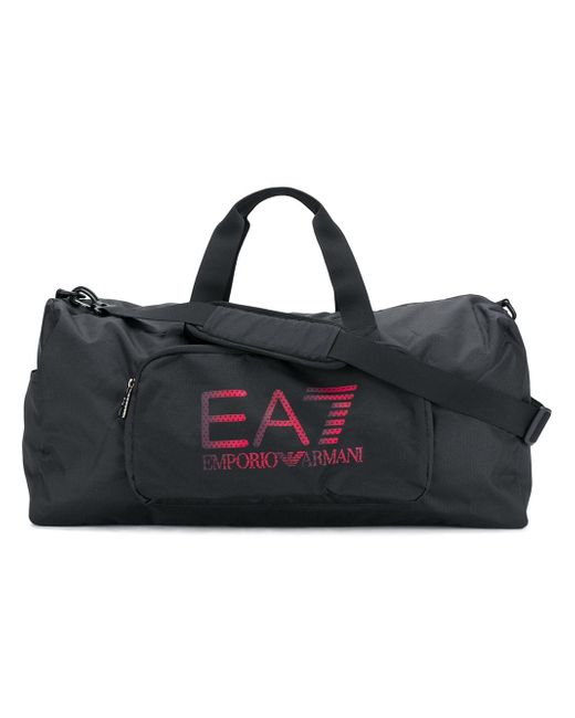 Ea7 logo print holdall