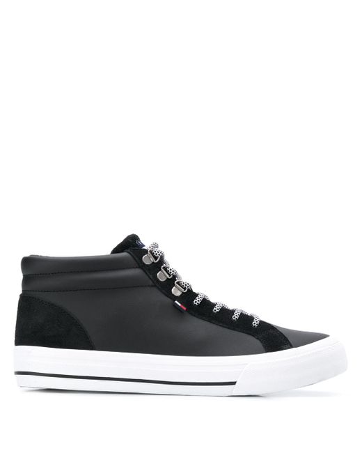Tommy Jeans logo high-top sneakers