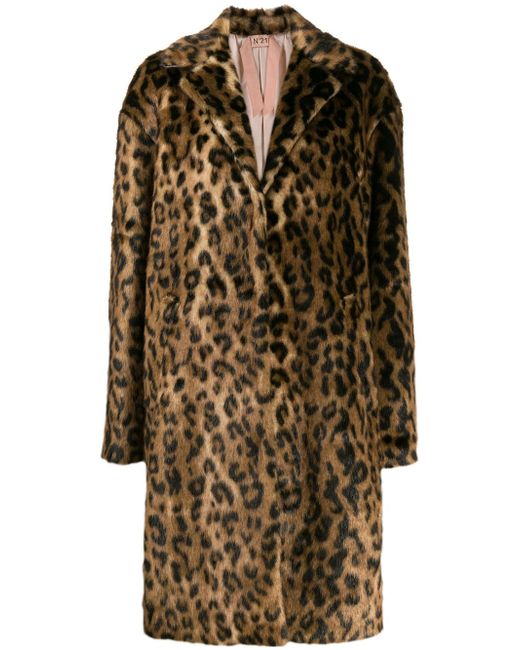 N.21 leopard print coat
