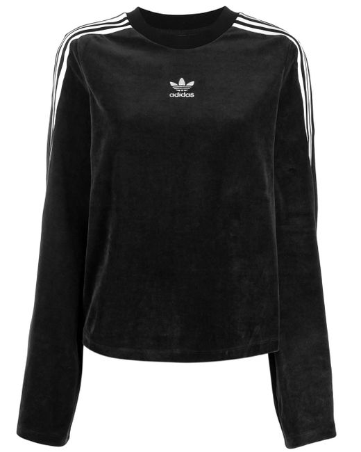 Adidas velvet logo sweater