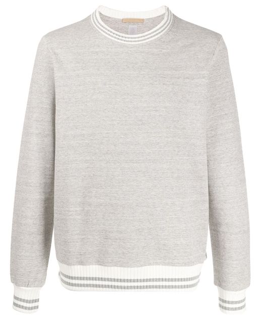 Eleventy long-sleeve fitted sweatshirt
