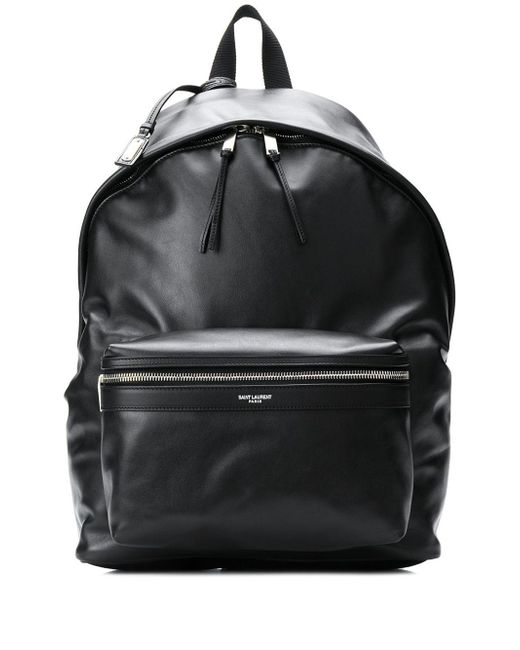 Saint Laurent look logo backpack