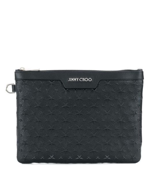 Jimmy Choo Derek star embellished pouch