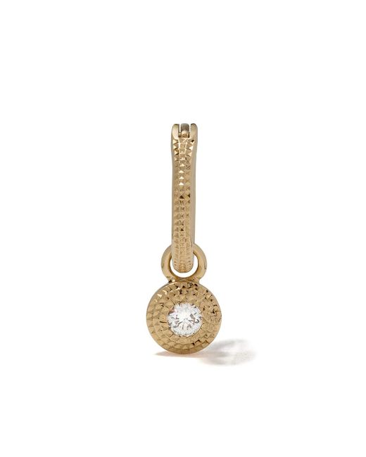 De Beers 18kt Talisman white diamond earring