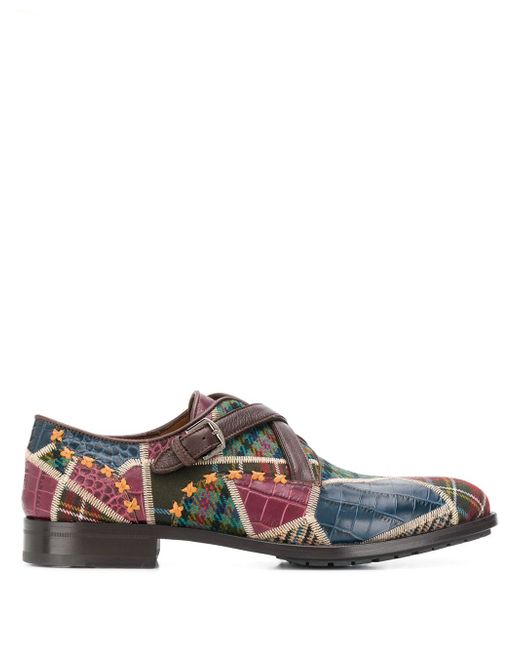 Etro patchwork monk shoes
