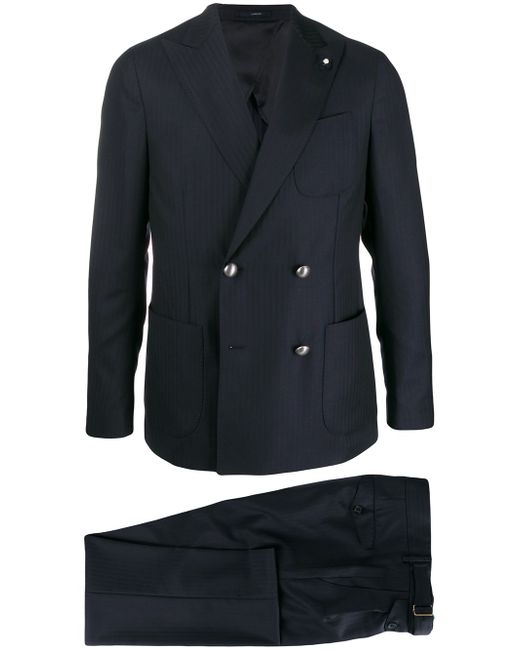 Lardini double breasted two-piece suit
