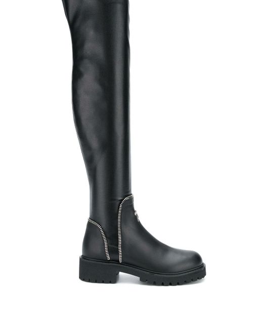 Giuseppe Zanotti Design open zipper knee-high boots