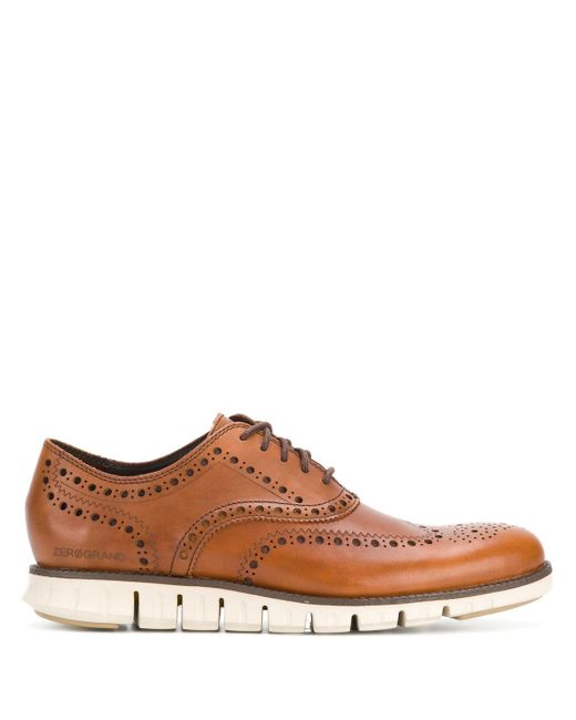Cole Haan ridged sole Oxford shoes