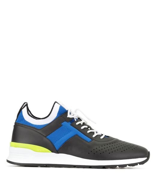 Tod's colour block lace-up sneakers