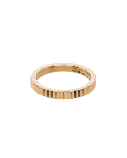 Le Gramme single Guilloche ring