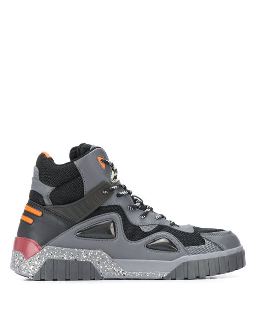 Diesel panelled hiking boots