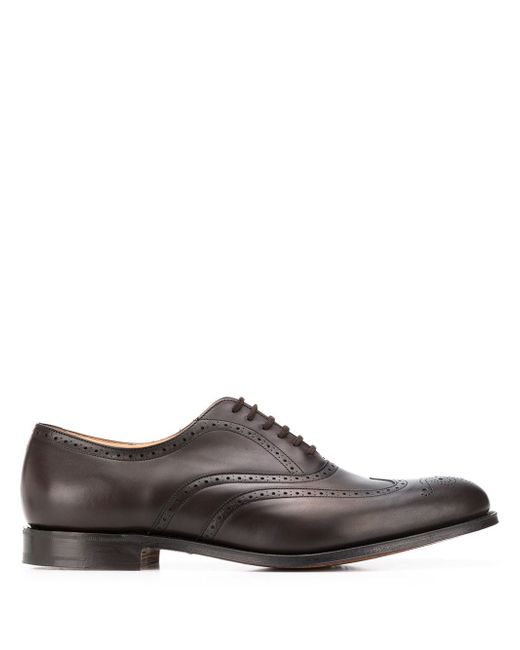 Church's pointed toe patterned brogues
