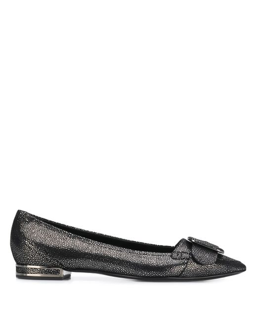 Casadei sparkly pointed ballerina shoes
