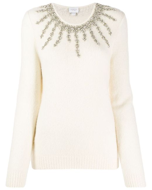 Giambattista Valli crystal-embellished knit sweater