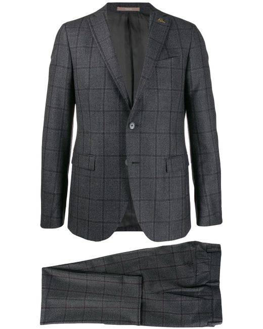 Paoloni check two-piece formal suit