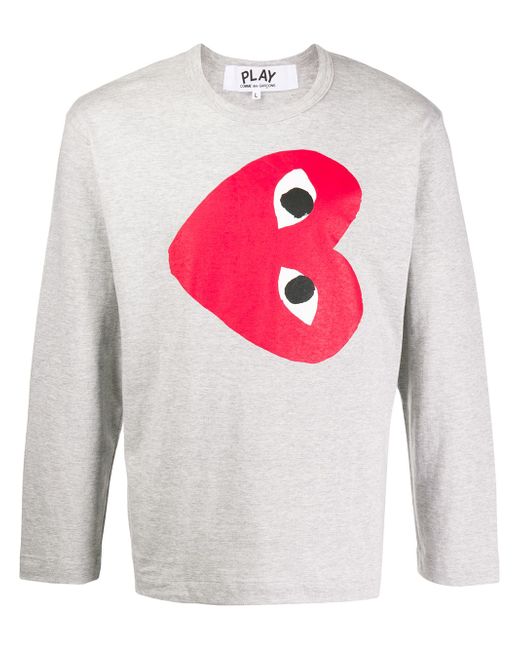 Comme Des Garçons Play heart print sweatshirt