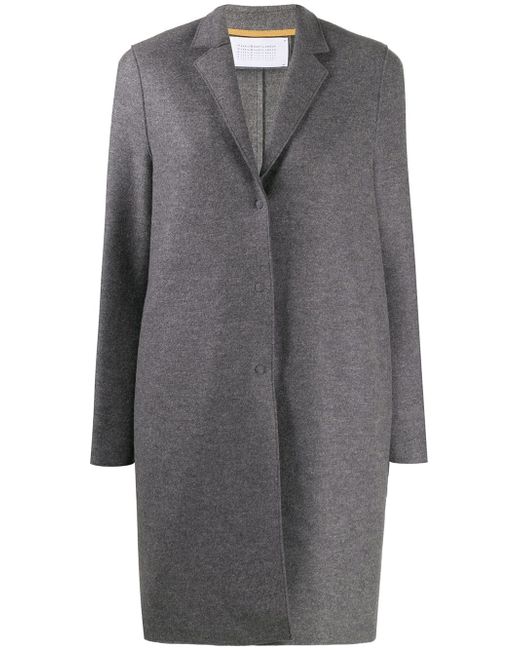 Harris Wharf London single-breasted fitted coat