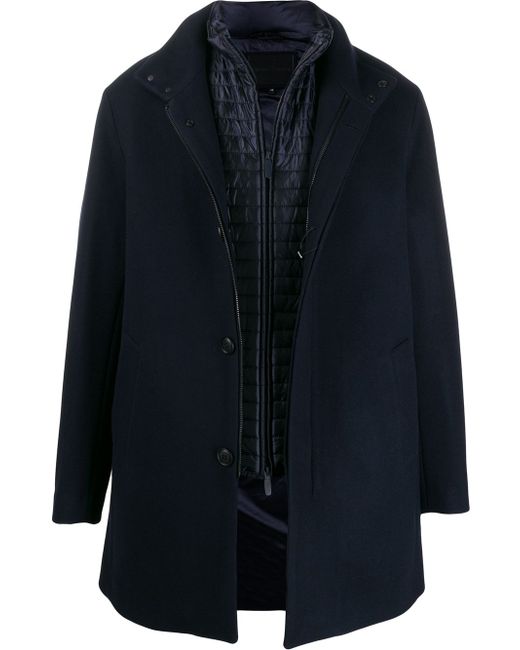 Emporio Armani layered single-breasted coat