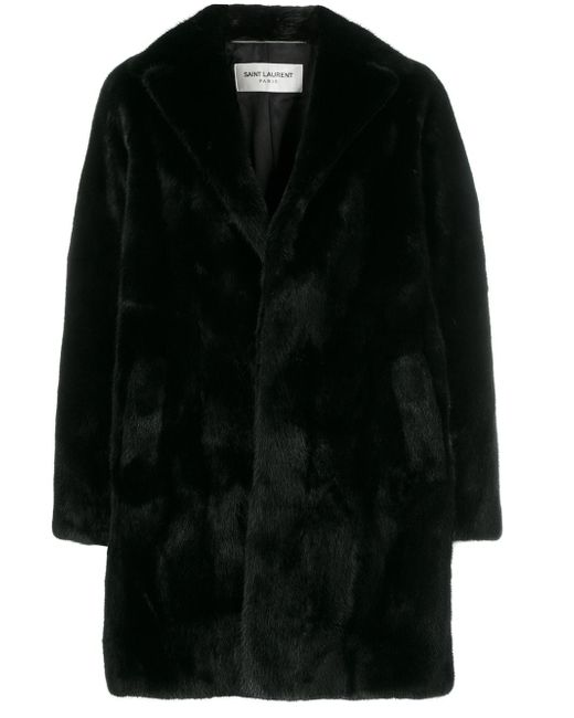 Saint Laurent single breasted long coat