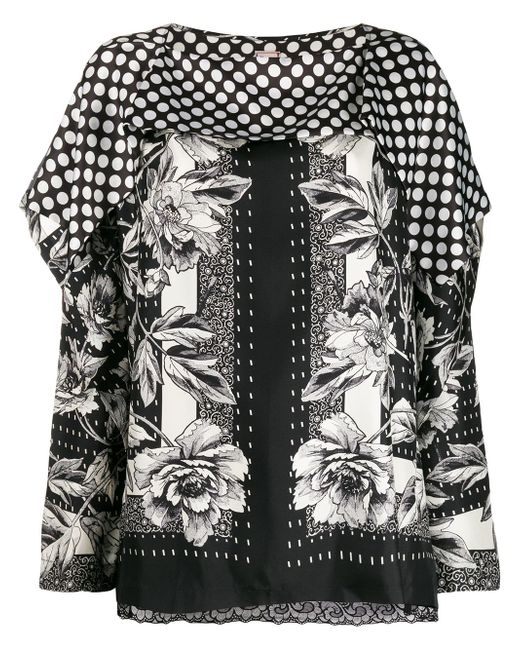 Antonio Marras flower-print silk blouse