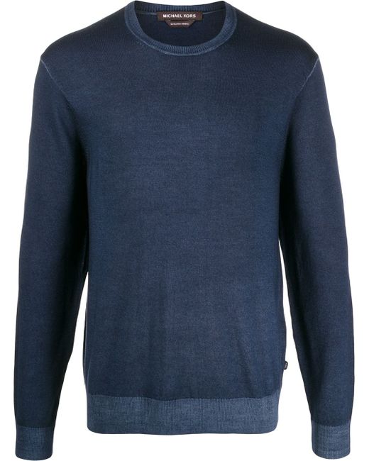 Michael Kors Collection fine knit crew neck sweater