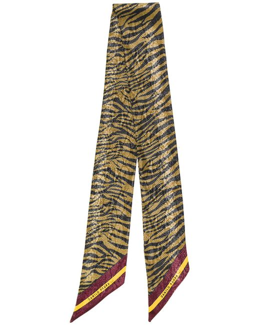 Paura leopard-print scarf