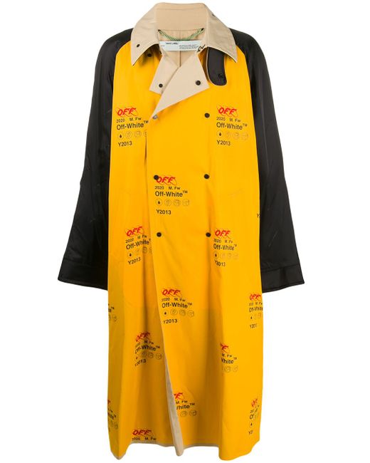 Off-White Industrial oversized trench coat