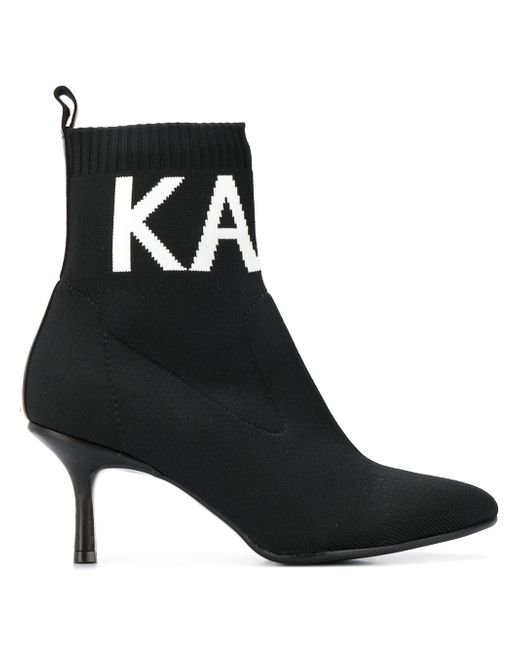 Karl Lagerfeld logo socks boots