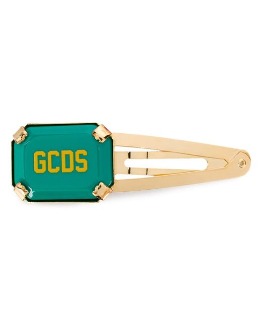 Gcds logo detail hair clip Gold