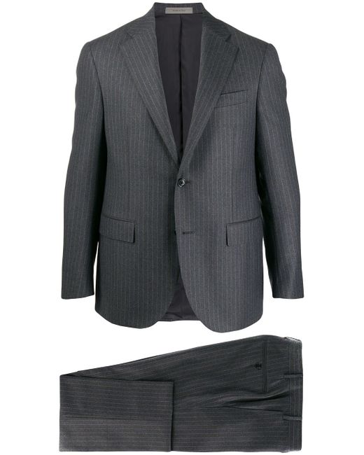 Corneliani striped two-piece suit Grey