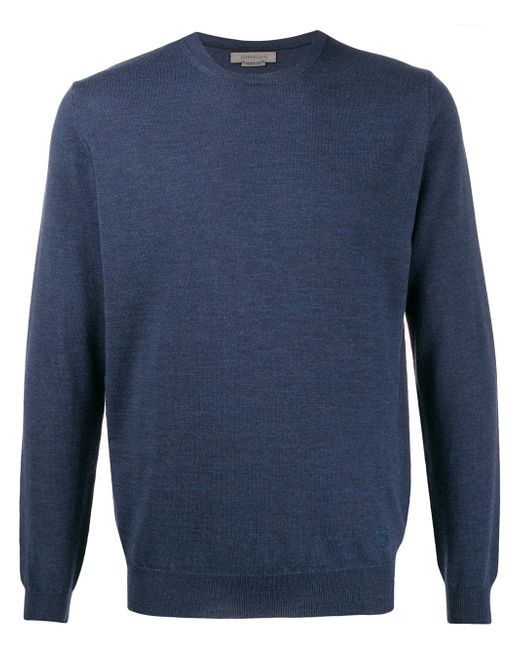 Corneliani crew neck sweater Blue