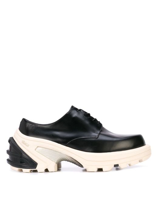 1017 Alyx 9Sm chunky two tone derby shoes Black