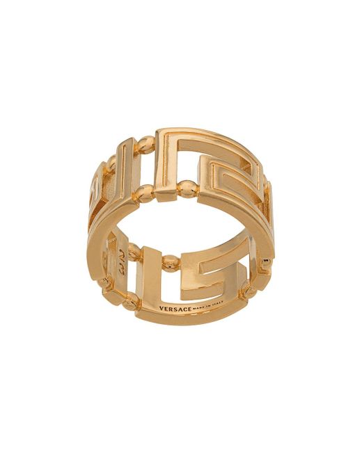 Versace greca cut-out ring Gold