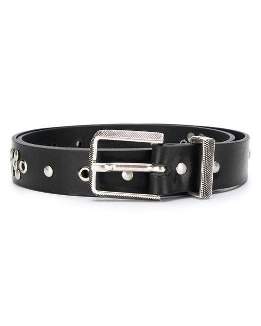 Lemaire stud-embellished belt Black