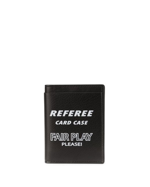 Wooyoungmi printed Referee card case Black