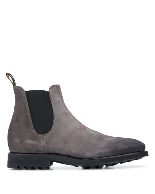 Doucal's distressed Chelsea boots Grey