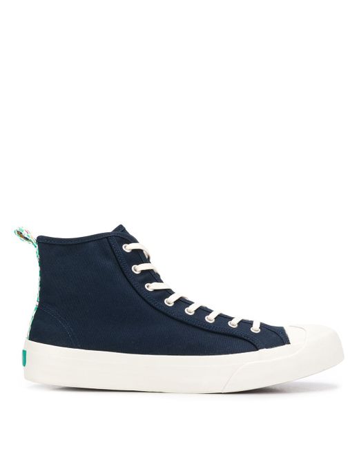 Ymc lace-up high top sneakers Blue