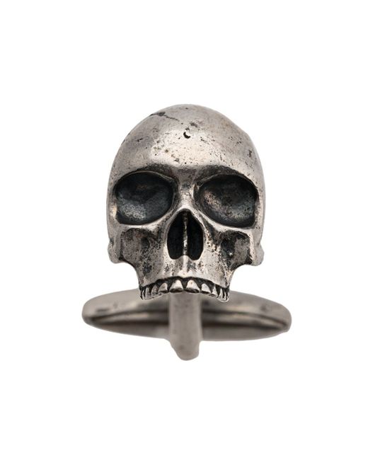 John Varvatos skull charm cufflinks Silver