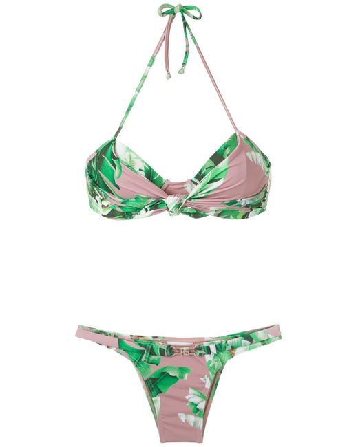 Amir Slama floral print bikini set