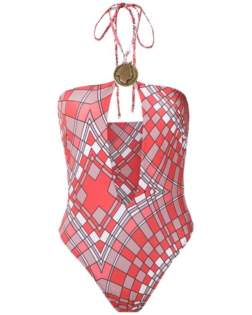 Amir Slama geometric print swimsuit