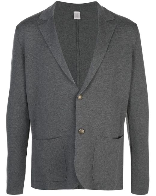 Eleventy button knitted blazer Grey