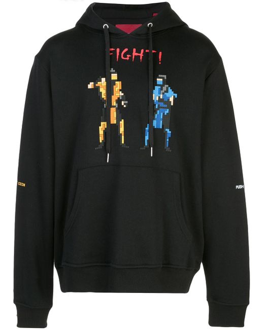 Mostly Heard Rarely Seen Fight pixelated hoodie