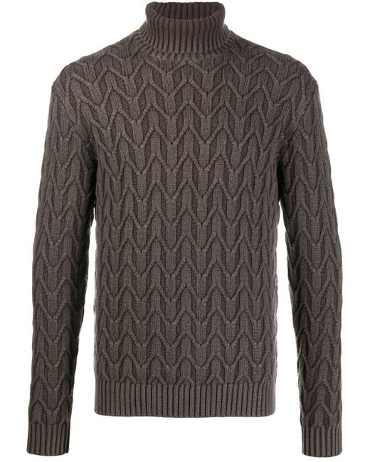 Circolo 1901 cable-knit sweatshirt Grey